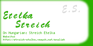 etelka streich business card